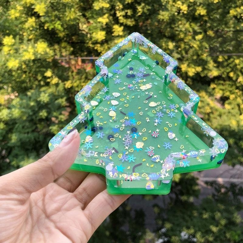 Serving Tray Mold - シリコンサービングプラッターモールドエポキシ樹脂モールドジュエリー収納トレイ作成用