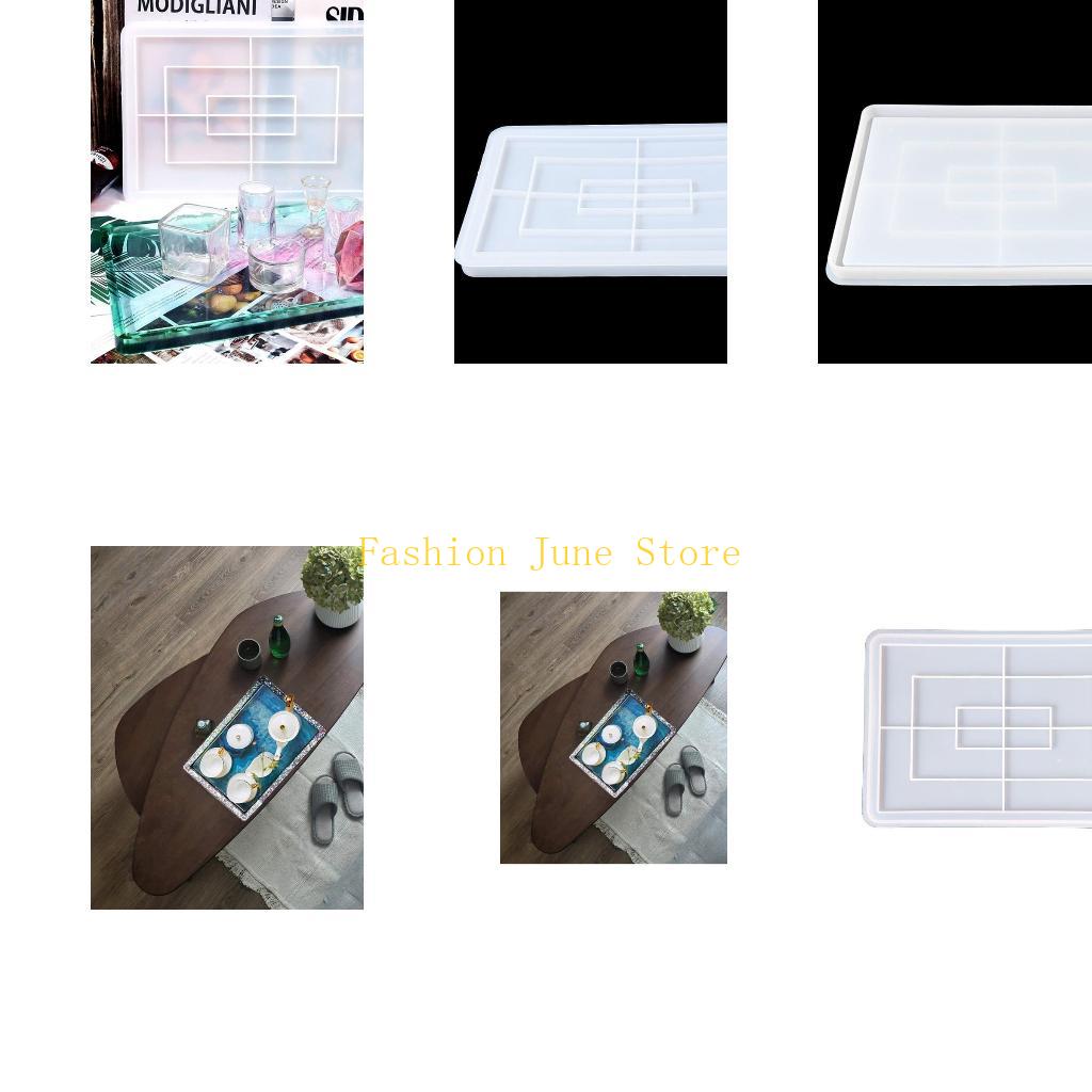 Serving Tray Mold - N5KA 長方形トレイ UV クリスタルエポキシ金型サービングプレート樹脂シリコーン金型 DIY 工芸家の装飾鋳造ツール