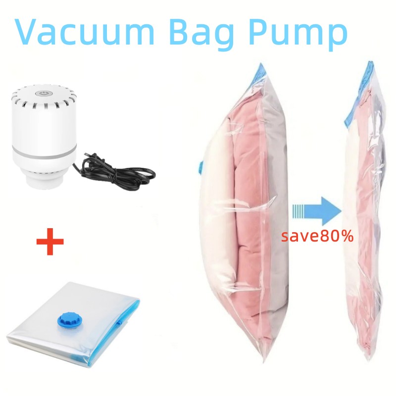 Vacuum Chamber Small - 電気ミニ真空機,折りたたみ式,圧縮機,トラベルポンプ,衣類オーガナイザー用スペースカッター