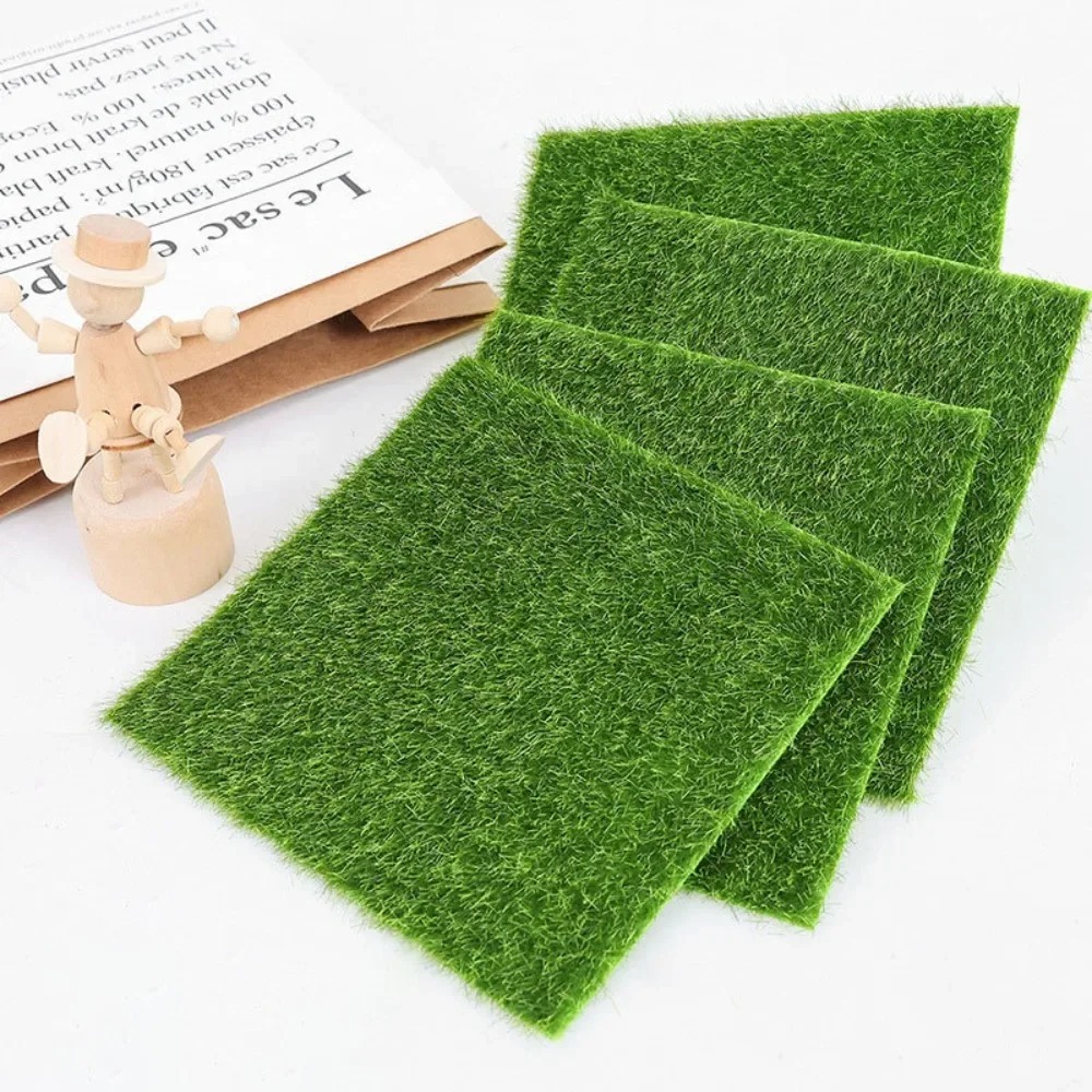 Terrarium Moss Art - 人工芝マットモスミニチュア,日曜大工,庭の風景,モデル,盆栽のレイアウト,芝生のジオラマ,妖精の庭の装飾