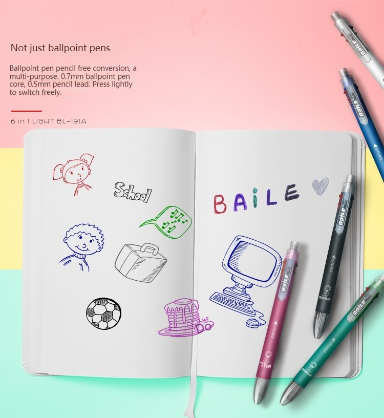 色とりどりのボールペンセット,5色の格納式ボールペン,多機能 - Staedtler Pencil Lumocolor のレビューと価格