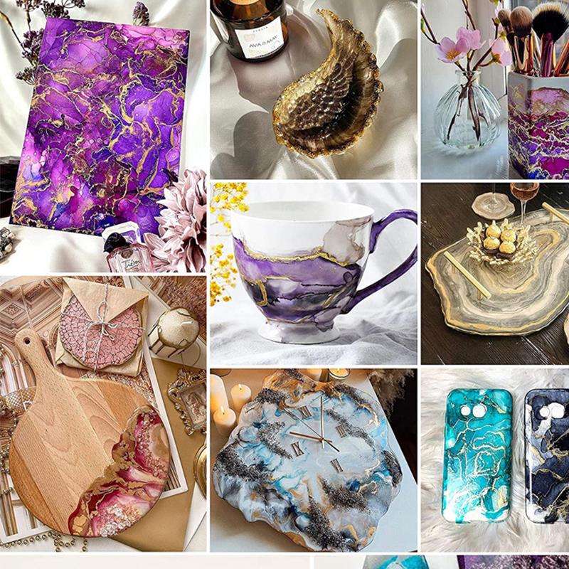 1 セット樹脂顔料キットアートインクアルコール液体着色剤染料 - Resin Jewelry Kit のレビューと価格