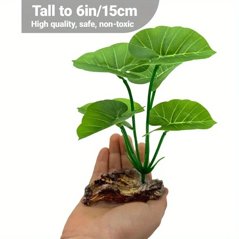人工水槽用植物1個、リアルな浮葉、丈夫な茎、爬虫類テラリウム - Terrarium Moss Art のレビューと価格