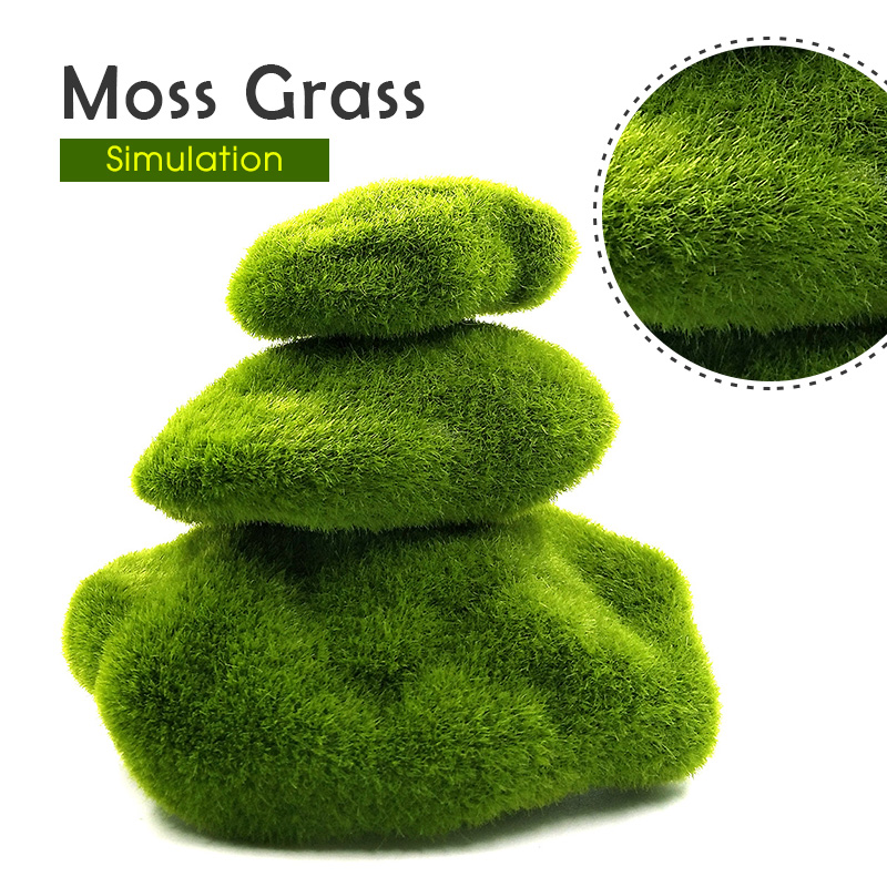 グリーン人工芝フォーム苔植物マイクロ風景置物 DIY 家の装 - Terrarium Moss Art のレビューと価格