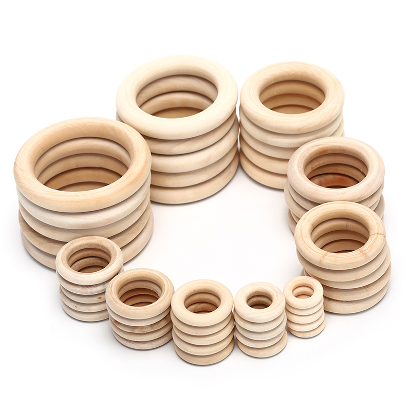 ホットセール 5/10/20/50個入り 未仕上げ木製リング - Wood Ring Blank のレビューと価格