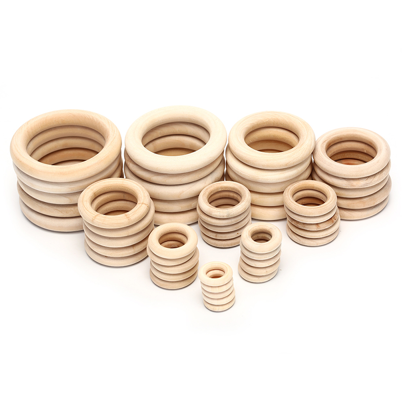 ホットセール 5/10/20/50個入り 未仕上げ木製リング - Wood Ring Blank のレビューと価格