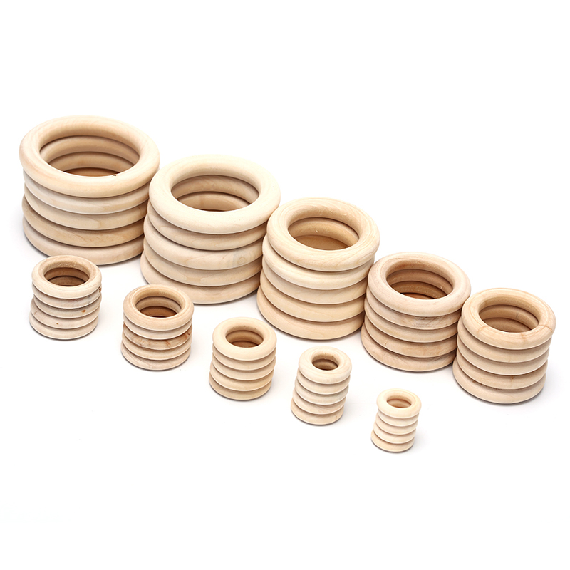 ホットセール 5/10/20/50個入り 未仕上げ木製リング - Wood Ring Blank のレビューと価格