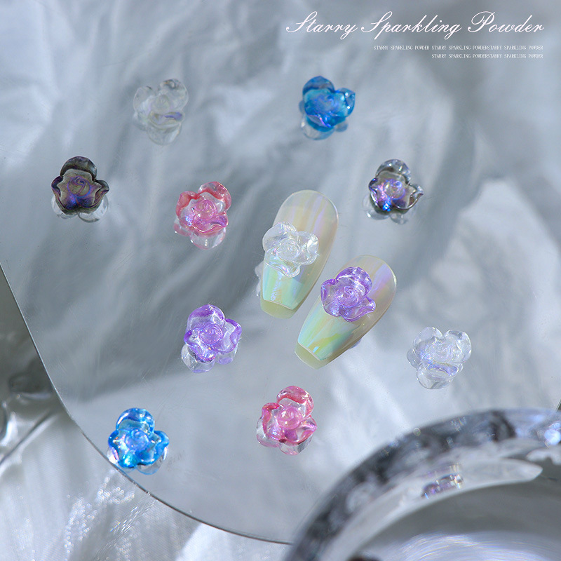 50個入り/パック 10x10mm ネイルアート用 ファイン - Resin Glitter Pack のレビューと価格