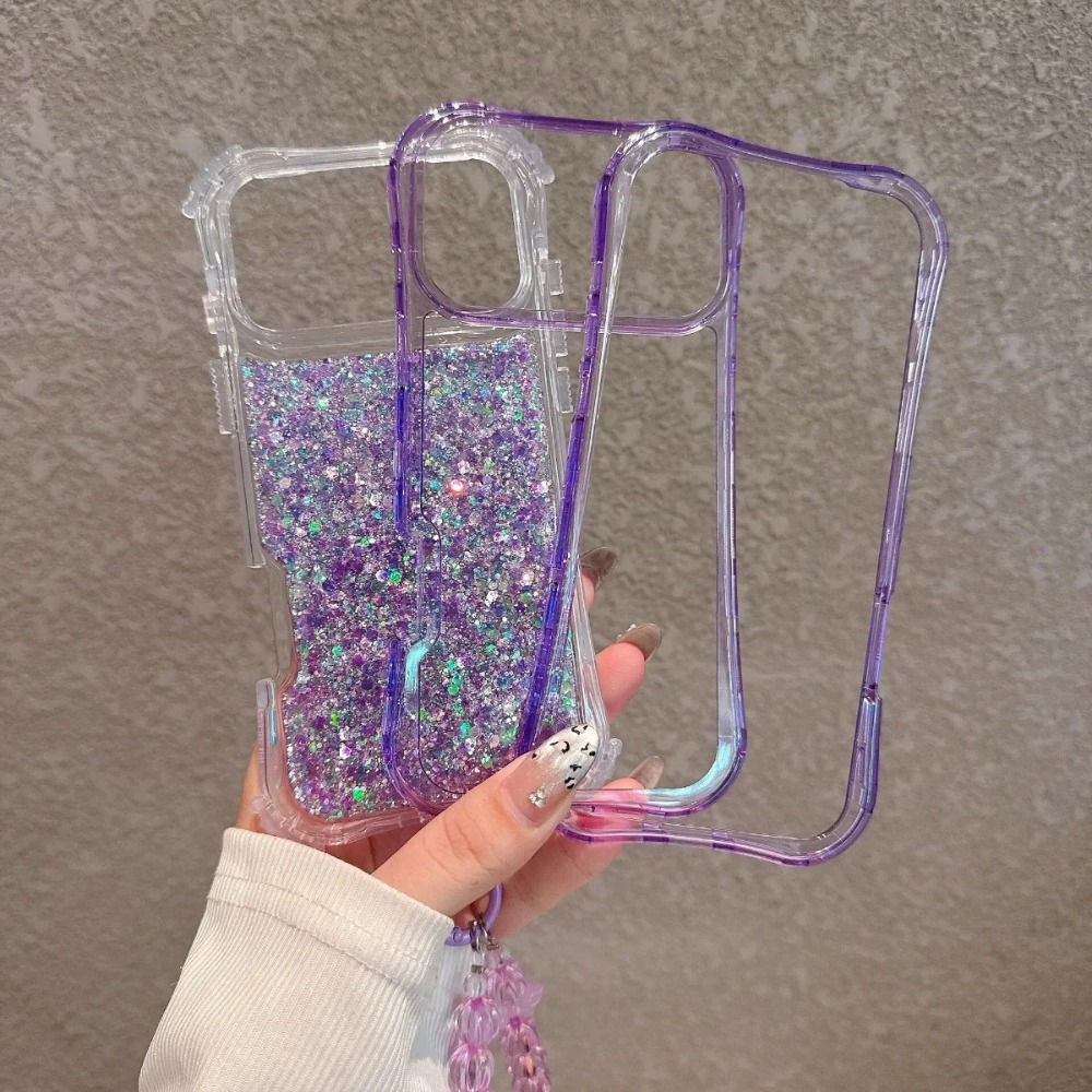 ラグジュアリーグリッターレジンチェーンクリアケース iPho - Resin Craft Material のレビューと価格