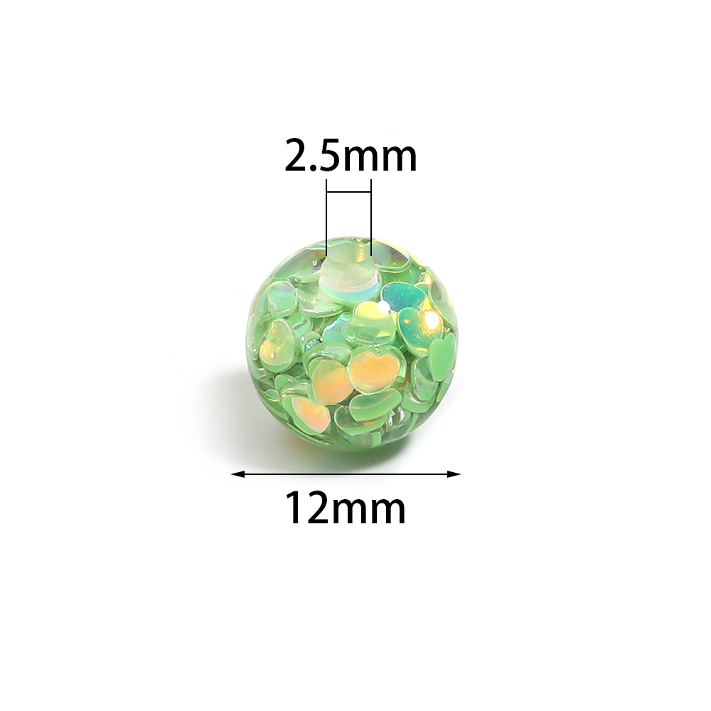 10個入り 12mm レジン ハート スパンコール ラウンド - Resin Craft Material のレビューと価格
