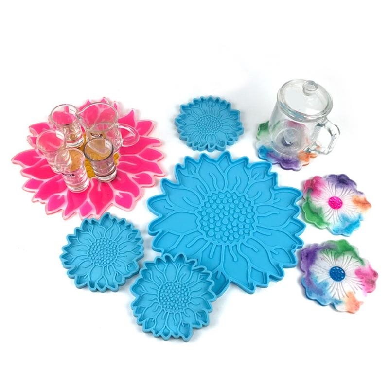 5 個サンフラワートレイエポキシ樹脂モールド DIY サービ - Serving Tray Mold のレビューと価格