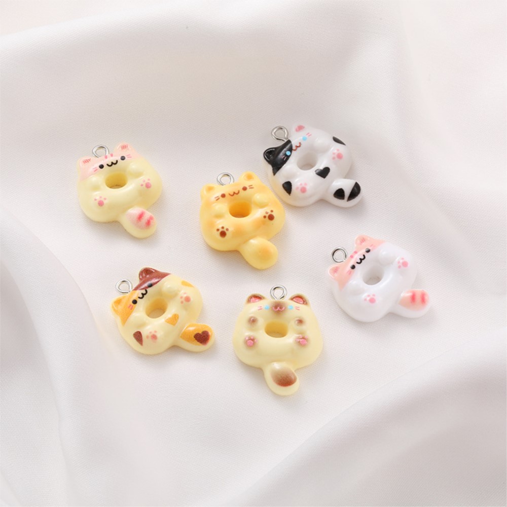 10 個かわいい漫画猫樹脂チャームかわいいキティ動物ペンダン - Resin Craft Projects のレビューと価格