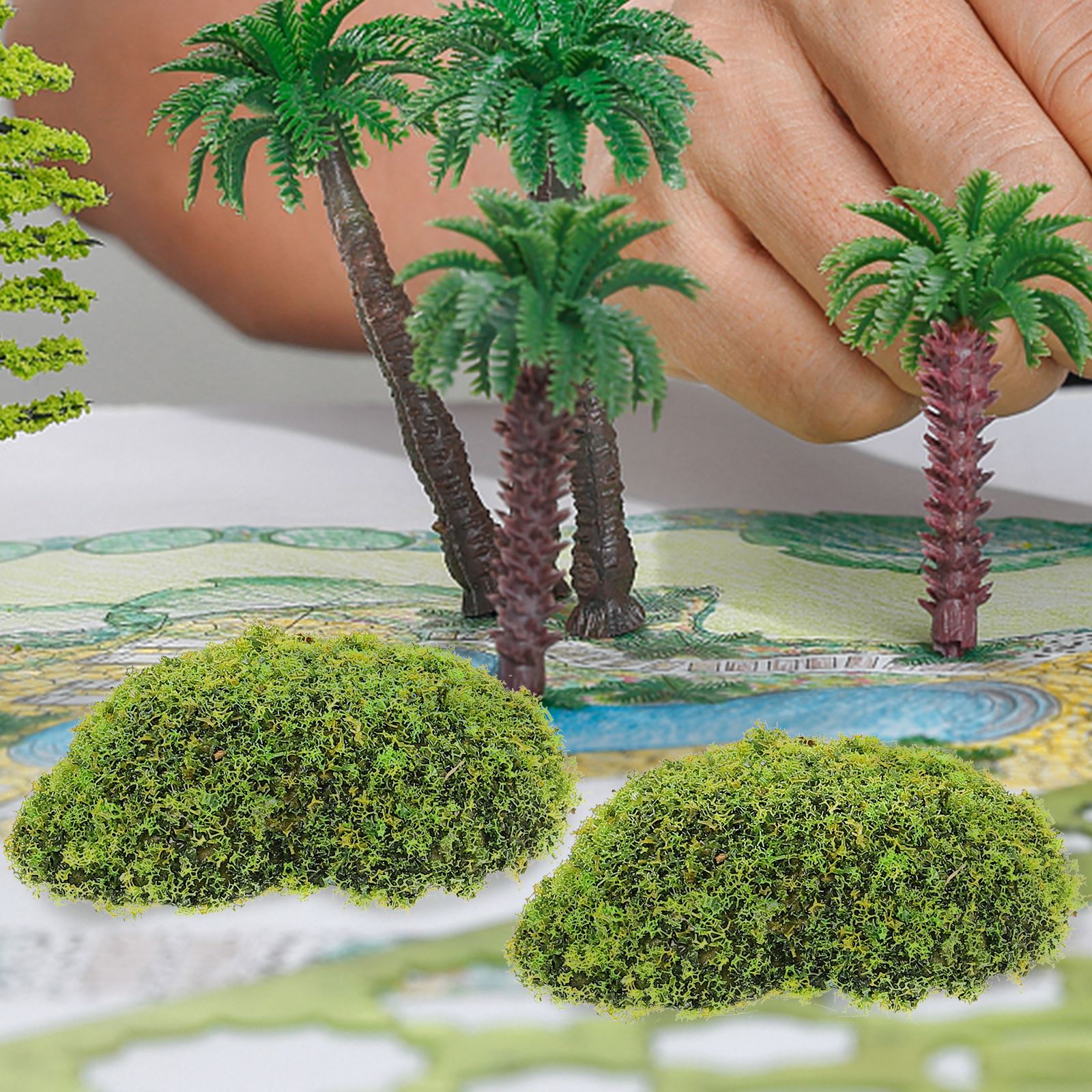 12 個人工苔岩偽石家の装飾クリエイティブ工芸グリーンシミュ - Terrarium Moss Art のレビューと価格
