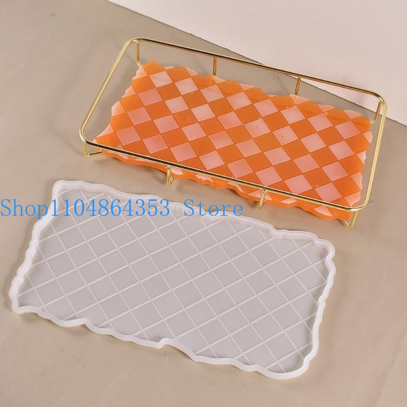652F チェッカーボードトレイエポキシ樹脂鋳造金型サービン - Serving Tray Mold のレビューと価格