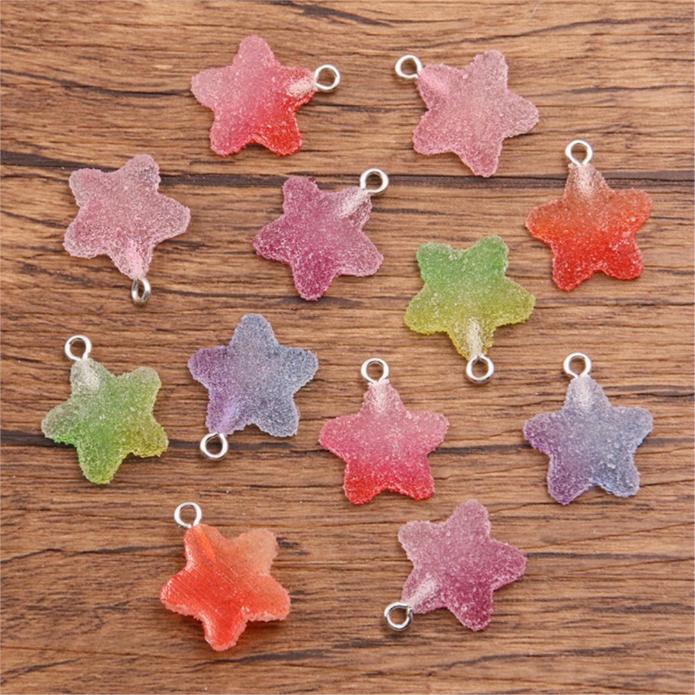 20 個グラデーションカラーキャンディ樹脂クマスターハートチ - Resin Craft Projects のレビューと価格