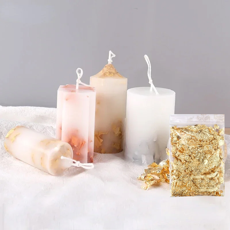 2g/袋 メタリック箔フレーク ゴールド箔フレーク レジンネ - Gold Foil Flakes のレビューと価格