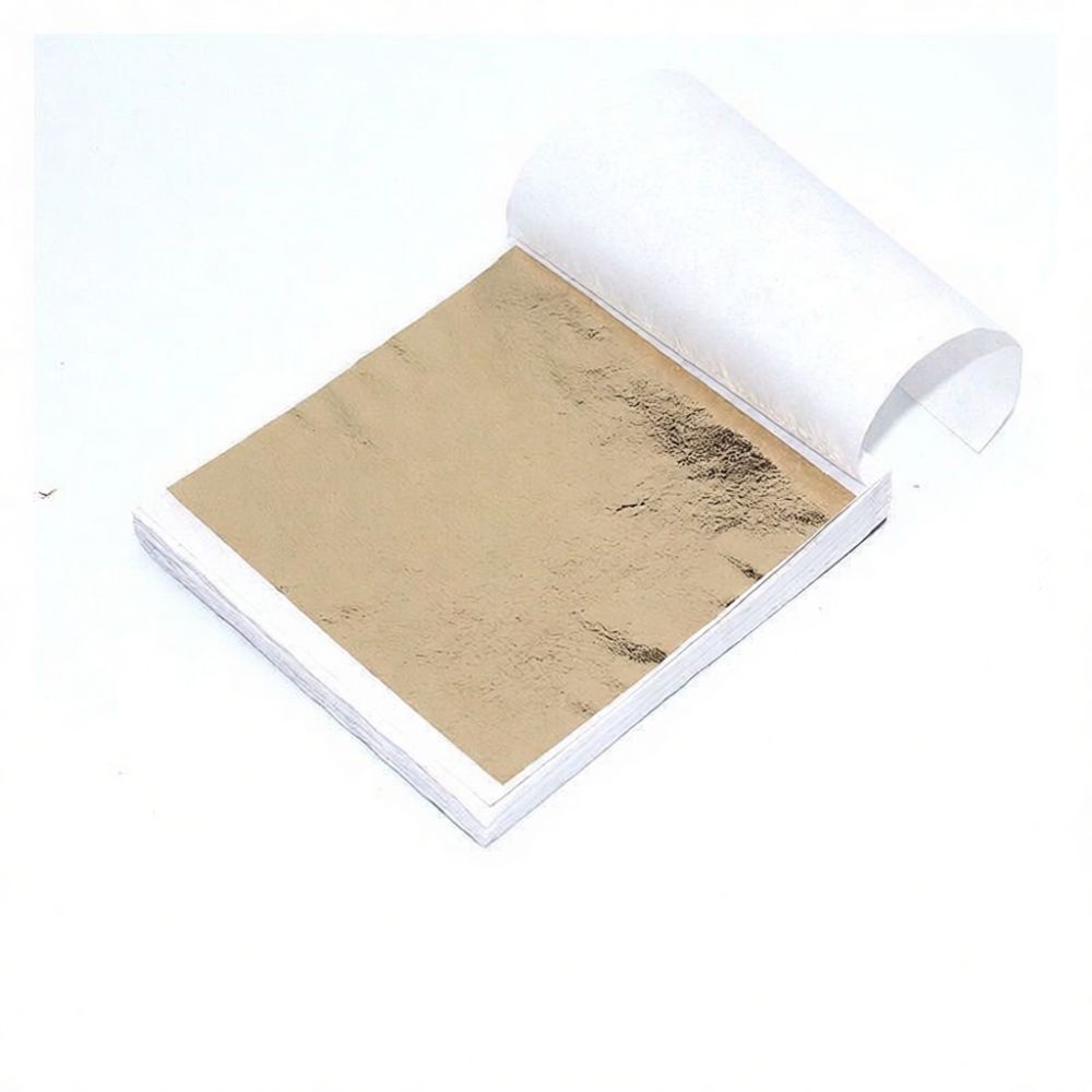 レジンキャスト用メタリック箔紙 9x9cm ネイルアート装飾 - Gold Foil Flakes のレビューと価格