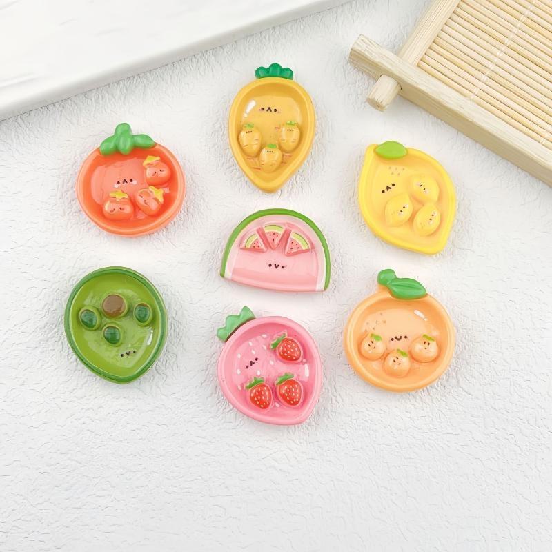 かわいい漫画のフルーツ型レジンチャーム、あらゆる種類のDIY - Resin Craft Projects のレビューと価格