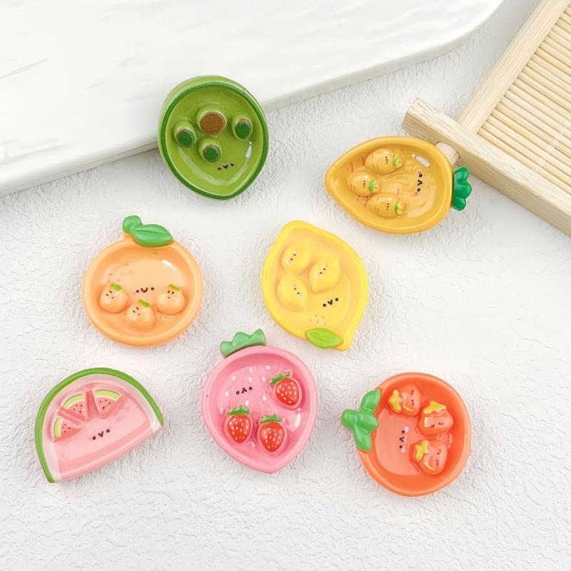 かわいい漫画のフルーツ型レジンチャーム、あらゆる種類のDIY - Resin Craft Projects のレビューと価格