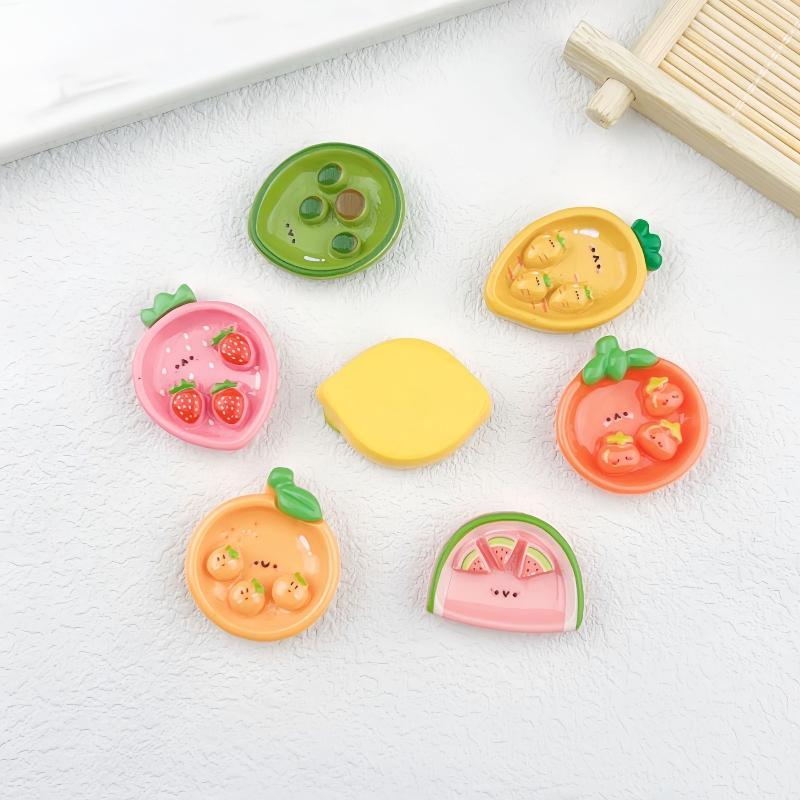 かわいい漫画のフルーツ型レジンチャーム、あらゆる種類のDIY - Resin Craft Projects のレビューと価格