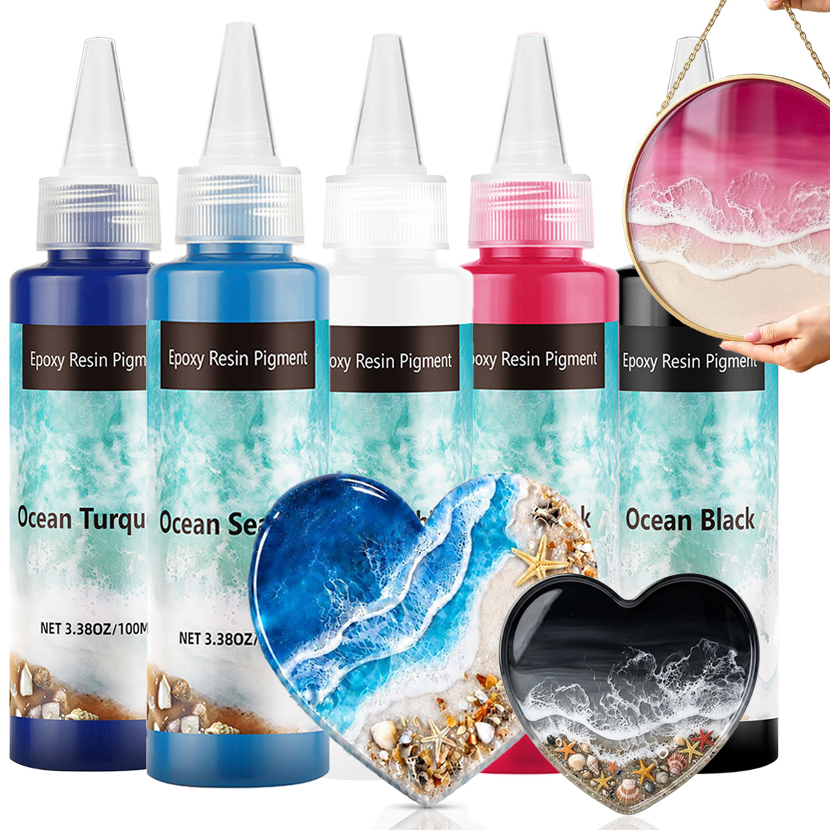 ディープブルーのエポキシ樹脂顔料ペースト 100ml（3.4 - Resin Pigment Set のレビューと価格